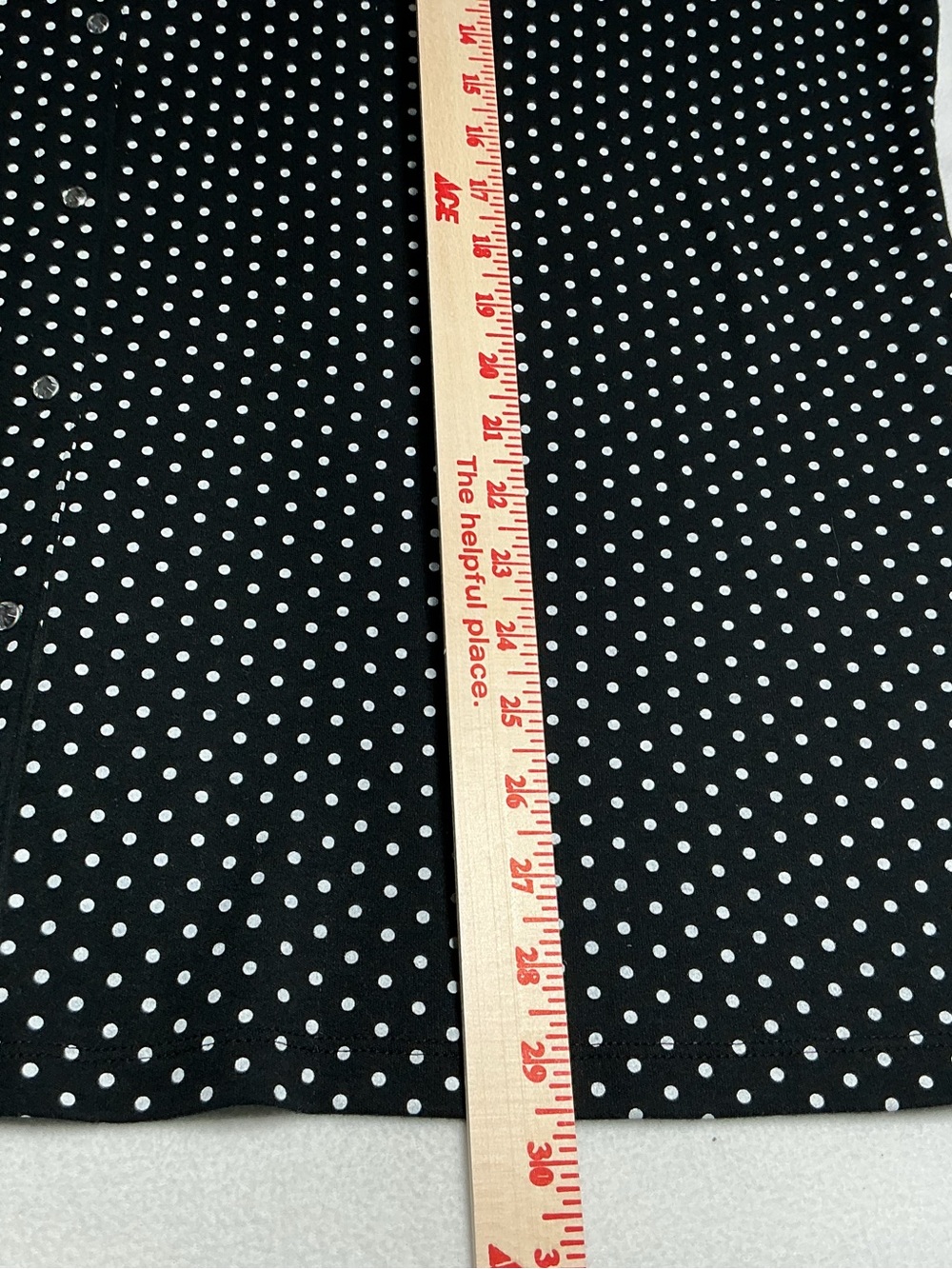 Quacker Factory Black Polka Dot bling tunic jacket Top - Picture 7 of 12